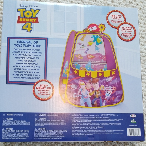 2/$20 New Never Opened Toy Story 4 Tent - Picture 2 of 3